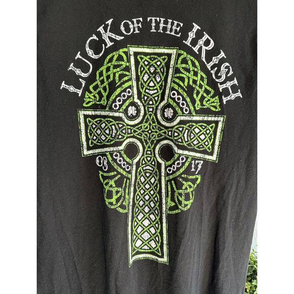 Luck Of The Irish T-shirt Mens 38/40 Medium Short Sleeve St. Patrick’s Day - Picture 2 of 8